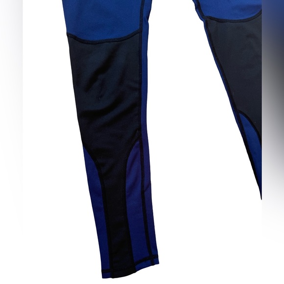 Navy Blue/Black Performance Leggings - Picture 7 of 8